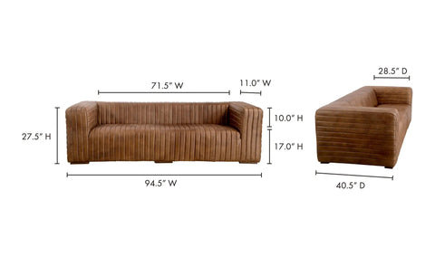 Castle Sofa Brown