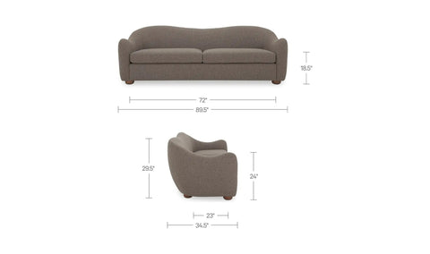 Bria Sofa Brown