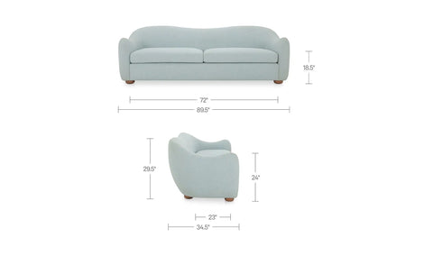 Bria Sofa Light Blue