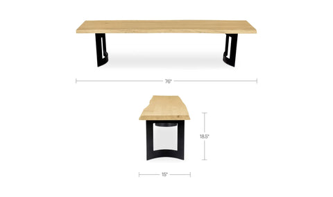Bent Bench Extra Small Oak