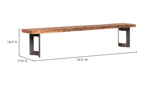 Bent Bench Extra Small Brown