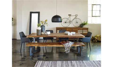 Bent Bench Large Brown