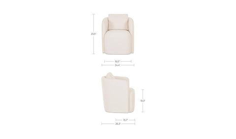 Cecil Dining Chair Warm White