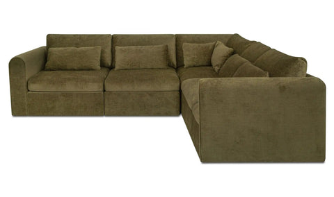 Swift Classic L Modular Sectional Dark Green