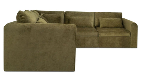 Swift Classic L Modular Sectional Dark Green