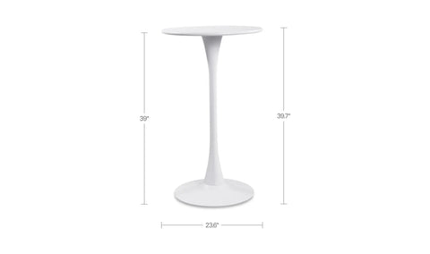 Gage Outdoor Bar Table White