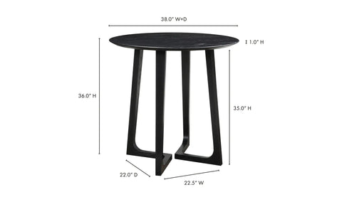 Godenza Counter Table Black