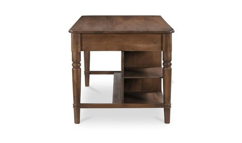 Russet Kitchen Island Brown