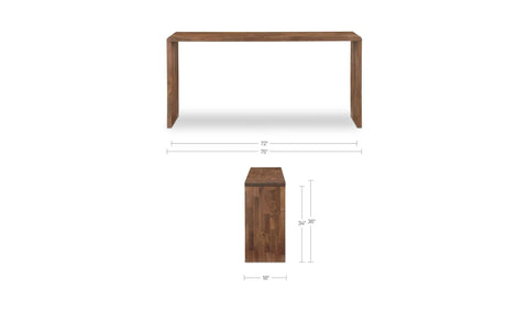 Carrie Counter Table Walnut