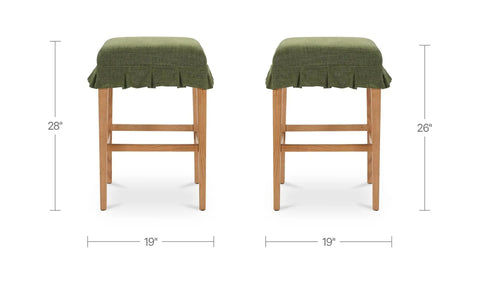 Anna Counter Stool Green