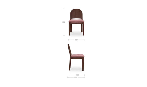 Emil Dining Chair Berry-Set of Two