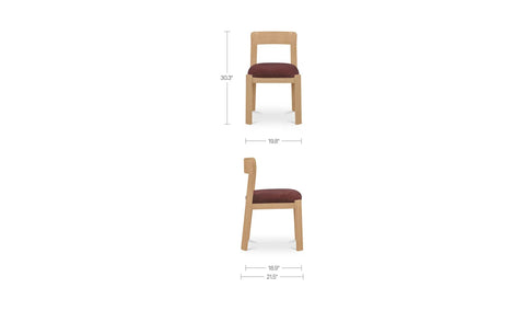 Oli Dining Chair Berry-Set of Two