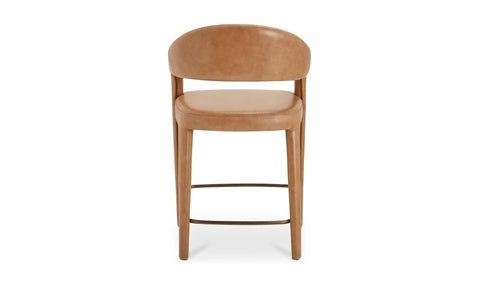 Martens Counter Stool Black Leather