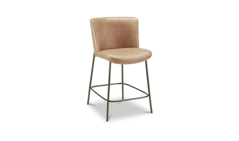 Early Counter Stool Tan Leather