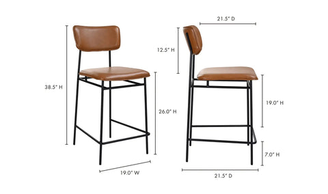 Sailor Counter Stool Brown