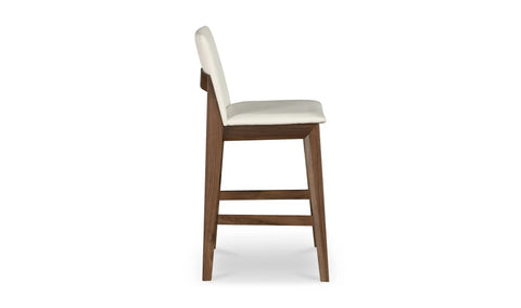 Deco Counter Stool White PVC