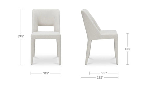 Joyce Dining Chair Beige-Set of Two