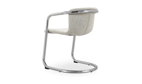 Freeman Chrome Frame Dining Chair Blended Cream - Set Of Two