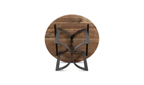 Bent Round Dining Table 54In Brown