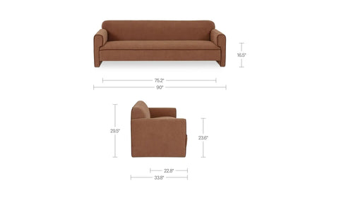 Leo Sofa Light Brown