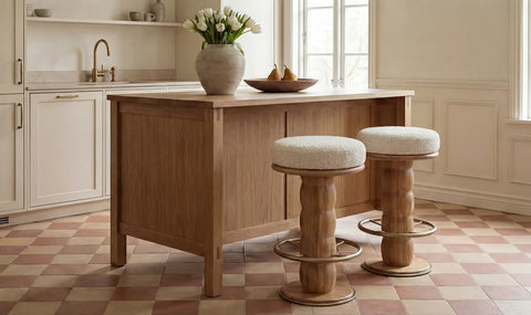 Nio Swivel Counter Stool White Mist