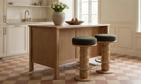 Nio Swivel Counter Stool Dark Green