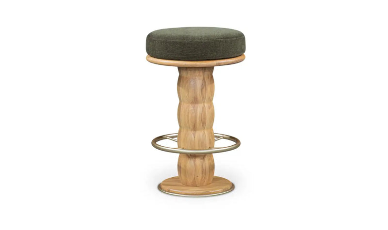 Nio Swivel Counter Stool Dark Green