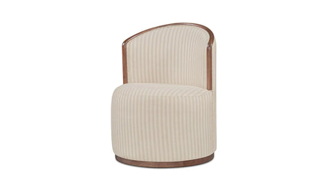 Rossi Swivel Dining Chair Stripe