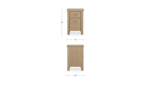 Loren Small Nightstand Natural