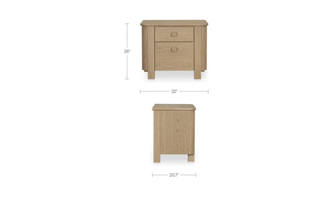 Loren Large Nightstand Natural