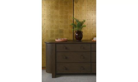 Loren 6 Drawer Dresser Dark Brown