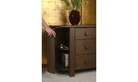 Loren 6 Drawer Dresser Dark Brown