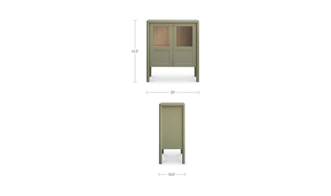 Hannah Cabinet Green