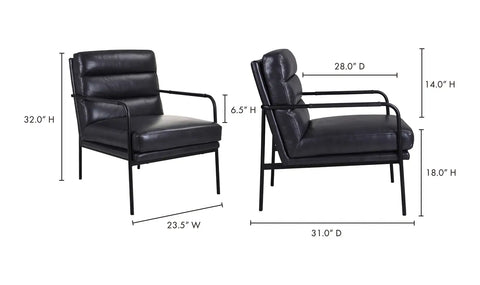 Verlaine Chair Raven Black