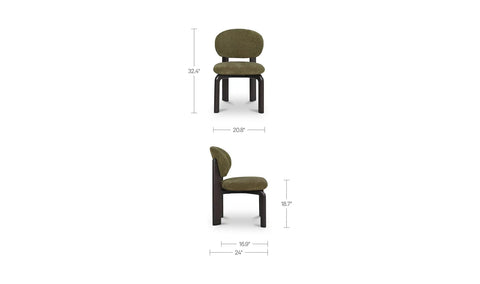 Sami Dining Chair Olive Set of Two