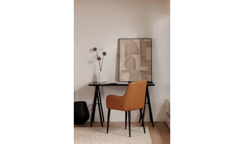 Cantata Dining Chair Tawny Vegan Leather - Set Of Two