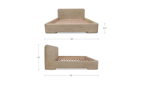 Claudia Bed King Natural