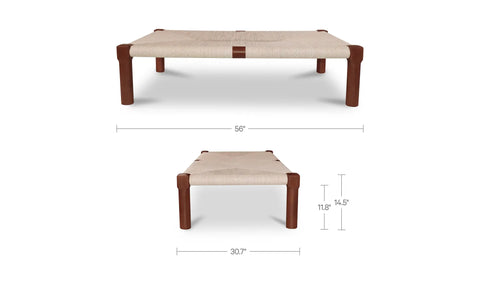 Kaia Outdoor Coffee Table Dark Brown