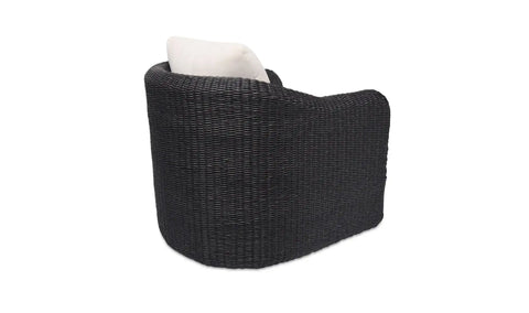 Bodhi Outdoor Swivel Accent Chair Charcoal