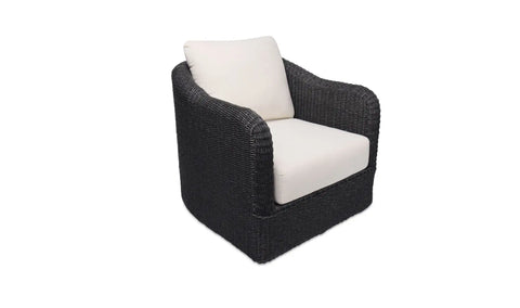 Bodhi Outdoor Swivel Accent Chair Charcoal