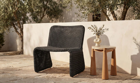 Ella Outdoor Accent Chair Charcoal