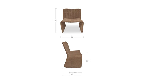 Ella Outdoor Accent Chair Natural