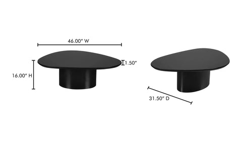 Eden Coffee Table Black Lacquer