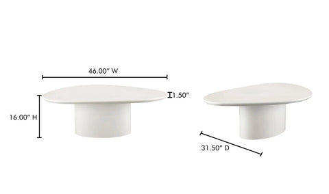 Eden Coffee Table Ivory Lacquer