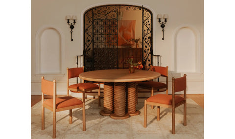Villetta Dining Chair Deep Pink - Set Of Two