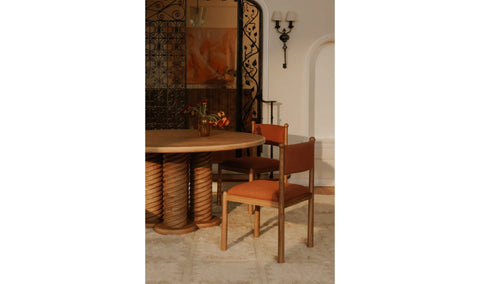 Villetta Dining Chair Deep Pink - Set Of Two