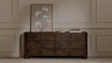 Gibson 6 Drawer Dresser Dark Brown