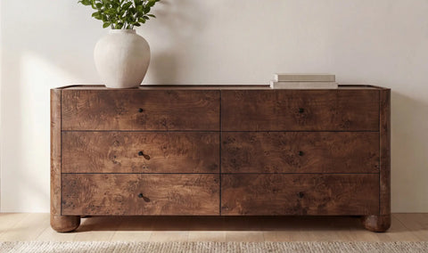 Gibson 6 Drawer Dresser Dark Brown