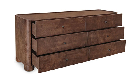 Gibson 6 Drawer Dresser Dark Brown