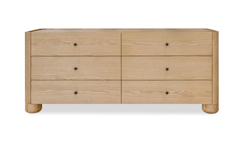 Gibson 6 Drawer Dresser Natural